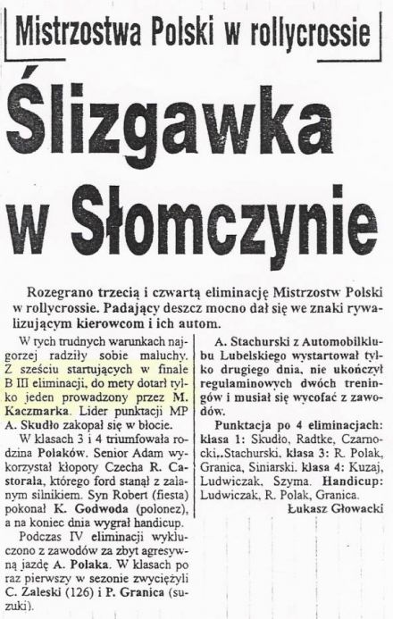 Słomczyn-4 eliminacja 1996r.
